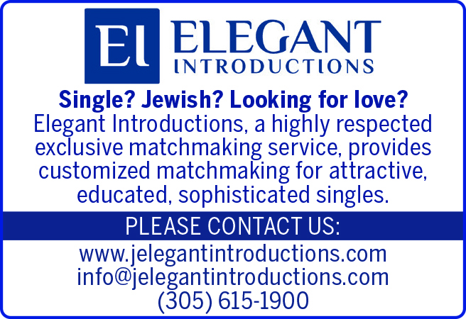 Elegant Introductions. Single? Jewish? Looking for love? Elegant Introductions, a highly respected exclusive matchmaking service, provides customized matchmaking for attractive, educated, sophisticated singles. 