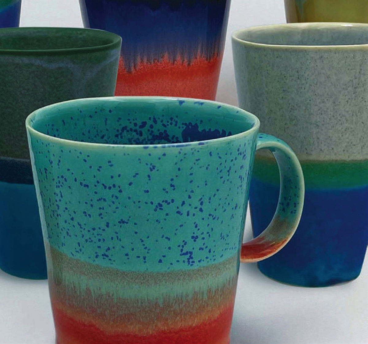 Mugs of different colors