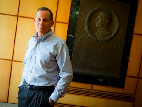 Professor Charles Lieber in his lab at 12 Oxford Street