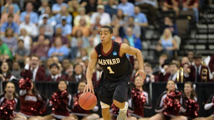Siyani Chambers ’16 scored 13 points—including a go-ahead three-pointer and free throw with just over a minute remaining—in Harvard’s 67-65 loss to North Carolina.