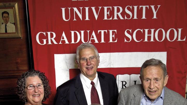 Clockwise from far left: Judith Lasker, Bruce Alberts, Leo Marx, and Keith Christiansen 