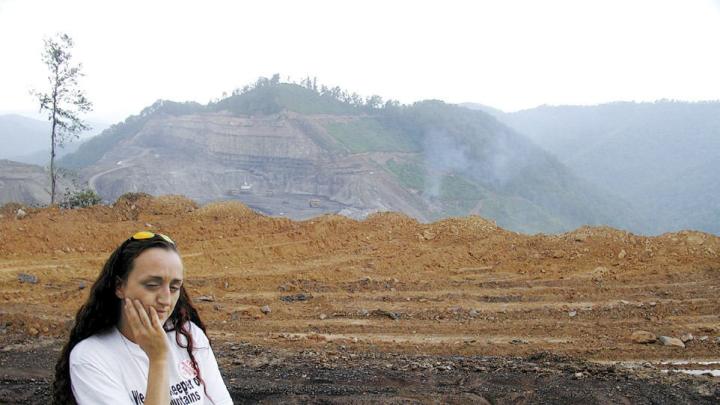 Local activists speak out against the mountaintop-removal of coal in Haney's film <i>The Last Mountain.</i>