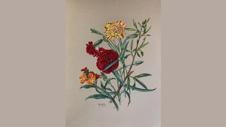 Painting: Carnations, Gillyvors, Willow