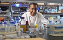 Sharad Ramanathan in his laboratory