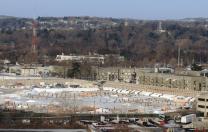 Construction of the Allston science complex will halt. The Charlesview housing site, across Western Avenue (to the right), will come under Harvard’s control—but development of a proposed arts and cultural hub at this key intersection with North Harvard Street remains a vision for the future.