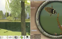 Graduate School of Education professors Tina Grotzer and Christopher Dede have designed virtual realities, such as the pond above, for students to explore as scientists: for example, by collecting data along the shoreline or underwater, via submarine.