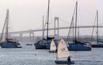 Sailboats in Newport Harbor