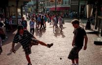 The Square has always attracted those who want to shop, eat, gawk, and play.