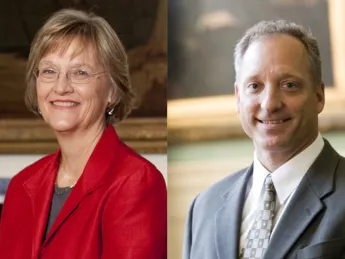 Drew Faust and Michael D. Smith