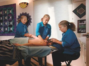 Massage is among the healing arts Cynthia Ann Piltch studied for a new career.