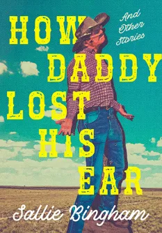Book cover featuring a cowboy against a blue sky, with bold yellow title text.