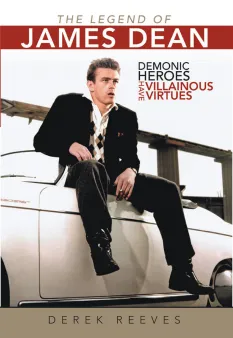 Book cover featuring a young man in a black jacket and white shirt, seated on a car.