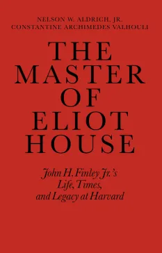 Red book cover with bold title and subtitle about John H. Finley Jr.