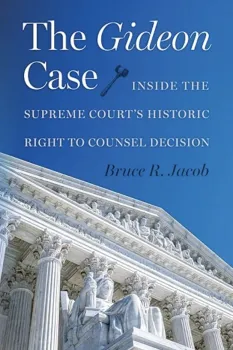 Book cover featuring the title "The Gideon Case" and an image of a Supreme Court building.