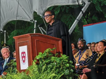 President Claudine Gay at the podium