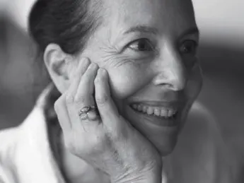 Black and White photograph of Cynthia Zarin