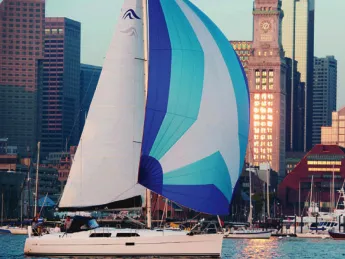 sailing in Boston Harbor