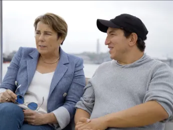 Alexander Heffner and Governor Maura Healey