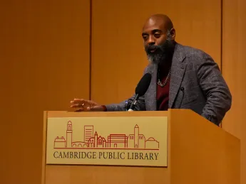 Reginald Dwayne Betts speaks at Cambridge Public Library
