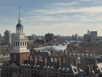 Harvard University aerial view