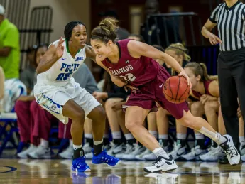 Co-captain Kit Metoyer ’16 and her classmates are playing “reckless abandon,” she says, during their final Ivy League campaign. 