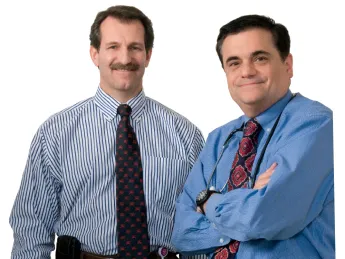 Joseph Giacino (left) and Ross Zafonte