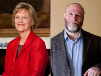 Drew Faust and Jay M. Harris