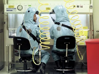 The modified H5N1 virus could infect a billion people if it escaped a biocontainment lab like the Canadian facility shown above.