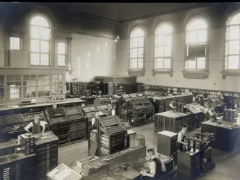A view of early digs in Randall Hall