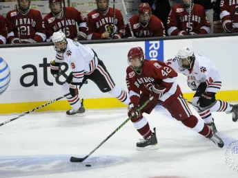 Harvard and Northeastern in 2011 Beanpot action