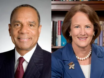 Kenneth I. Chenault, J.D.’76, and Karen Gordon Mills, A.B. ’75, M.B.A. ’77, were elected as Harvard Corporation members. They will begin their service as Fellows of Harvard College on July 1.