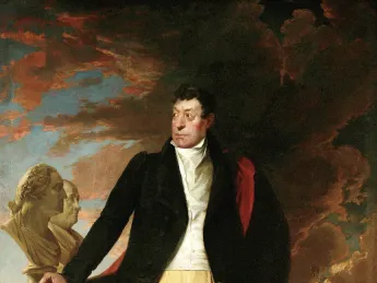 Lafayette became a friend of American artist and inventor Samuel F.B. Morse, who depicted him with Revolutionary icons Washington and Franklin in this 1826 portrait.