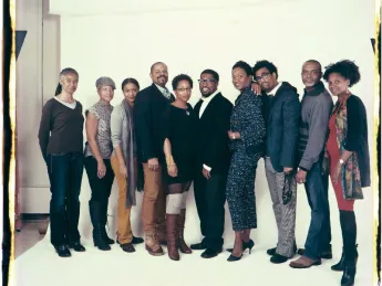 Members of the Dark Room Collective, photographed by Elsa Dorfman in 2013