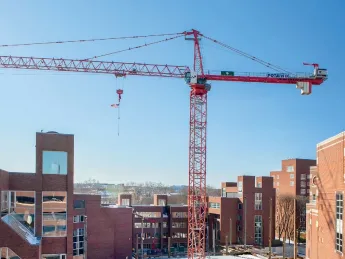 Construction work in progress at the Harvard Kennedy School