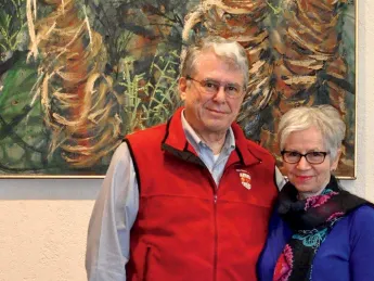 Mather House co-master Michael Rosen­garten and master Christie McDonald
