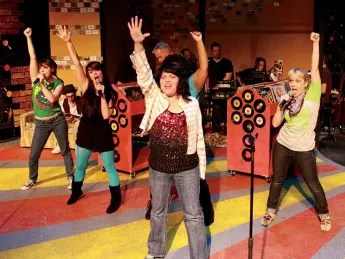 Production still of "High Fidelity"