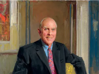 A portrait of John P. (Jack) Reardon Jr. ’60 by Everett Raymond Kinstler