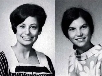 The Harvard Business School student photographs of Roslyn Braeman Payne (left) and Ellen Marram