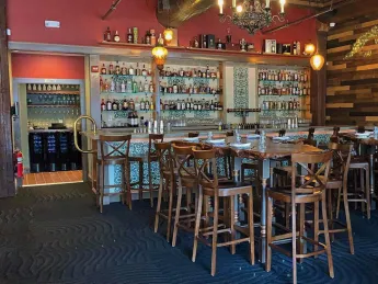 The bar at Gustavo restaurant