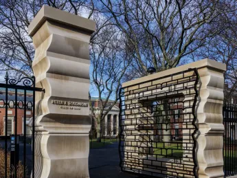 Solomon Gate in an open position.