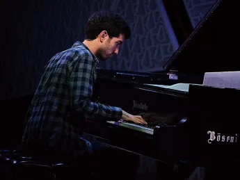 Phillip Golub playing piano