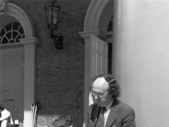 Anthony Lewis, in a 1980 Commencement week moment