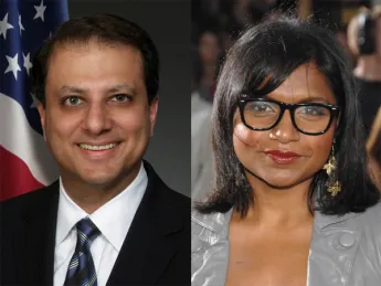 Preet Bharara and Mindy Kaling