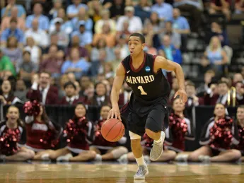 Siyani Chambers ’16 scored 13 points—including a go-ahead three-pointer and free throw with just over a minute remaining—in Harvard’s 67-65 loss to North Carolina.