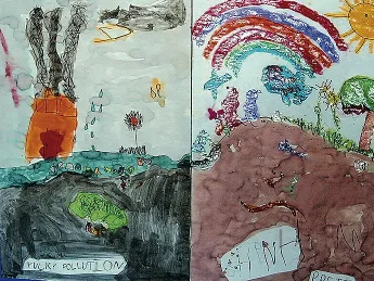 Yucky Pollution, Shiny Pretty, 2001, Hilltop Children’s Center, Seattle. From <em>Can Poetry Save the Earth?</em>