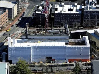 The Fogg from above, wrapped and being remade