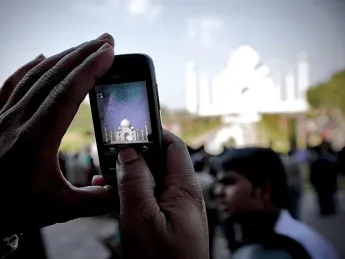 More than two million tourists visit the Taj Mahal each year.