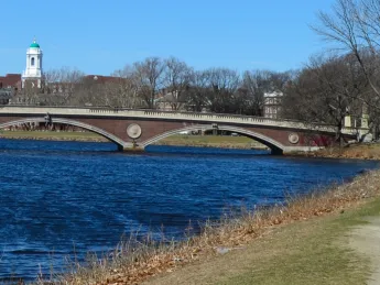 Fishing, anyone? The Weeks Footbridge and Charles River await.