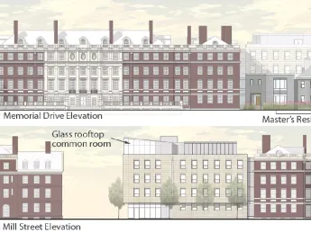 A house on Memorial Drive becomes the master’s residence.