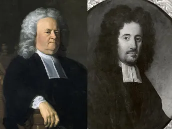 In the eighteenth century, Harvard presidents Edward Holyoke (left) and Benjamin Wadsworth both owned slaves.